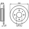 Image de Disque De Frein Bosch Bd640 Hyundai