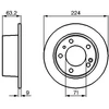 Image de Disque De Frein Bosch Bd121 Citroen