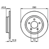 Image de Disque De Frein Bosch Bd1055 Mazda