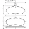 Image de Plaquettes de frein avant (4 pièces) Bosch Bp1074