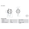 Image de Alternateur 4905 Bosch Bosch 4905 Chevrolet;Daewoo