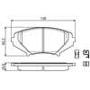 Image de Kit De Plaquettes De Frein, Frein À Disque Bp1156 Bosch Bosch Bp1156 Mazda
