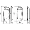 Image de Kit De Plaquettes De Frein, Frein À Disque Bp1158 Bosch Bosch Bp1158 Mazda;Nissan;Suzuki