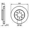 Image de Disque De Frein Bosch Bd1093 Honda