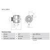 Image de Alternateur 4940 Bosch Bosch 4940 Alfa Romeo;Fiat;Lancia