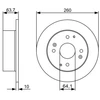 Image de Disque De Frein Bosch Bd1360 Honda