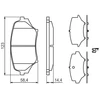 Image de Kit De Plaquettes De Frein, Frein À Disque Bp1212 Bosch Bosch Bp1212 Mazda