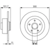 Image de Disque De Frein Bosch Bd1416 Renault