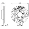 Image de Disque De Frein Bosch Bd1424 Porsche