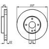Image de Disque De Frein Bosch Bd556 Mazda