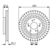Image de Disque De Frein Bosch Bd1470 Honda