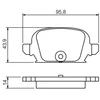 Image de Kit De Plaquettes De Frein, Frein À Disque Bp1247 Bosch Bosch Bp1247 Opel;Vauxhall