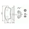 Image de Plaquettes de frein arrière (4 pièces) Bosch Bp1292 - 0986494384