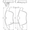 Image de Plaquettes de frein avant (4 pièces) Bosch Bp1279