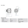 Image de Alternateur 8003 Bosch Bosch 8003 Citroen;Fiat;Peugeot
