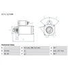 Image de Démarreur 2358 Bosch Bosch 2358 Citroen;Ds;;Opel;Peugeot;Suzuki