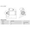 Image de Démarreur 2425 Bosch Bosch 2425 Audi;Volkswagen