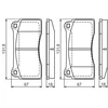 Image de Kit De Plaquettes De Frein, Frein À Disque Bp1261 Bosch Bosch Bp1261 Jaguar