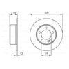 Image de Disque De Frein Bosch Bd1546 Nissan;Opel;Renault;Vauxhall