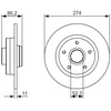 Image de Disque De Frein Bosch Bd1519 Renault