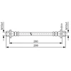 Image de Flexible De Frein Bosch Bh1328 Citroen;Mitsubishi;Peugeot