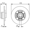 Image de Disque De Frein Bosch Bd1590 Renault