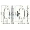 Image de Plaquettes de frein arrière (4 pièces) Bosch Bp1449 - 0986494528