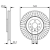 Image de Disque De Frein Bosch Bd1711 Cadillac;Opel;Saab;Vauxhall