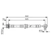 Image de Flexible De Frein Bosch Bh1456 Nissan;Renault