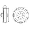 Image de Tambour De Frein Bosch Db279 Fiat;Opel;Vauxhall