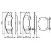Image de Kit De Plaquettes De Frein, Frein À Disque Bp1498 Bosch Bosch Bp1498 Kia
