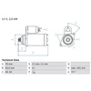 Image de Démarreur 2535 Bosch Bosch 2535 Audi;Seat;Skoda;Volkswagen