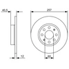 Image de Disque De Frein Bosch Bd2111 Fiat;Opel
