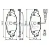 Image de Plaquettes de frein avant (4 pièces) Bosch Bp1505 - 0986494660