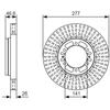 Image de Disque De Frein Bosch Bd1840 Hyundai