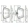 Image de Plaquettes de frein arrière (4 pièces) Bosch Bp1504 - 0986494659