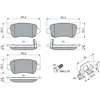 Image de Plaquettes de frein avant (4 pièces) Bosch Bp2688 - 0986494654