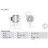 Image de Alternateur 8251 Bosch Bosch 8251 Citroen;Ds;Fiat;Peugeot