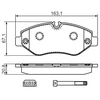 Image de Jeu De Plaquettes De Frein, Frein À Disque Bp2711 Bosch Bosch Bp2711 Mercedes-Benz