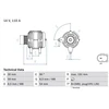 Image de Alternateur 8327 Bosch Bosch 8327 Audi;Seat;Skoda;Volkswagen