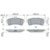 Image de Kit De Plaquettes De Frein, Frein À Disque Bp1938 Bosch Bosch Bp1938 Mercedes-Benz