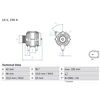 Image de Alternateur 8423 Bosch Bosch 8423 Ford;Mazda;Volvo