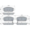 Image de Kit De Plaquettes De Frein, Frein À Disque Bp2359 Bosch Bosch Bp2359 Opel;Vauxhall
