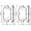 Image de Kit De Plaquettes De Frein, Frein À Disque Bp2058 Bosch Bosch Bp2058 Audi;Volkswagen