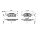 Image de Plaquettes de frein avant (4 pièces) Bosch Bp2055 - 0986424021