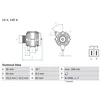 Image de Alternateur 8415 Bosch Bosch 8415 Opel;Vauxhall