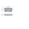 Image de Plaquettes de frein arrière (4 pièces) Bosch Bp1829 - 0986494978