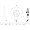 Image de Disque De Frein Bosch Bd2805 Bmw