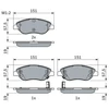 Image de Kit De Plaquettes De Frein, Frein À Disque Bp2302 Bosch Bosch Bp2302 Fiat