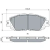 Image de Kit De Plaquettes De Frein, Frein À Disque Bp2528 Bosch Bosch Bp2528 Lexus;Toyota